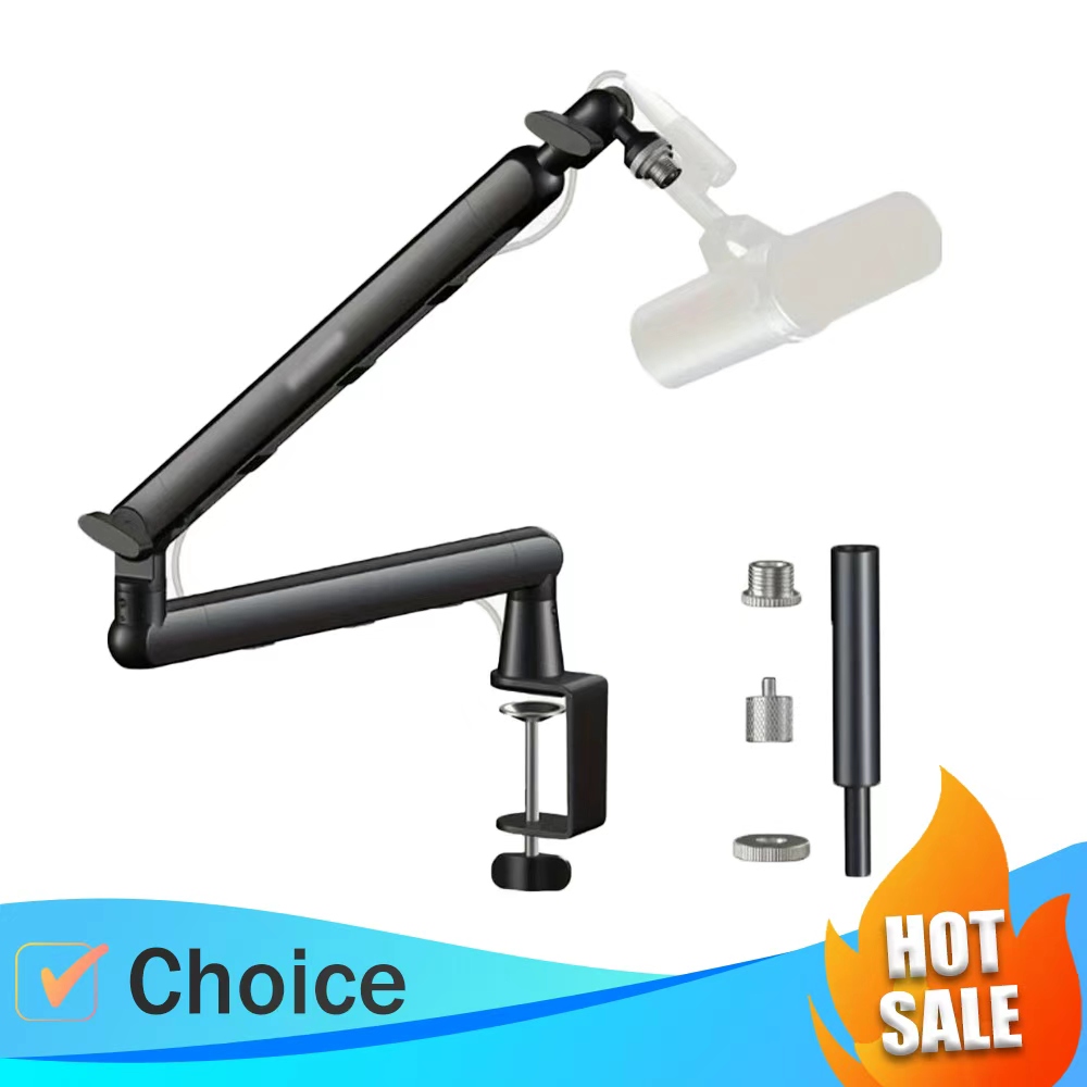 Boom Arm Stand - マイクアーム、AK-55 デスク用薄型金属製調整可能なマイクブームアームスタンド、Blue Yeti、Snowball iCE、HyperX QuadCast、SoloCast用