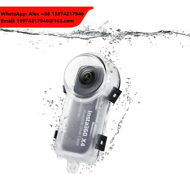 Insta360 Camera X4 - Insta360 X4 インビジブルダイブケース 完全なインビジブルデザイン シームレスな水中ステッチ 防水性能164フィート（50メートル）