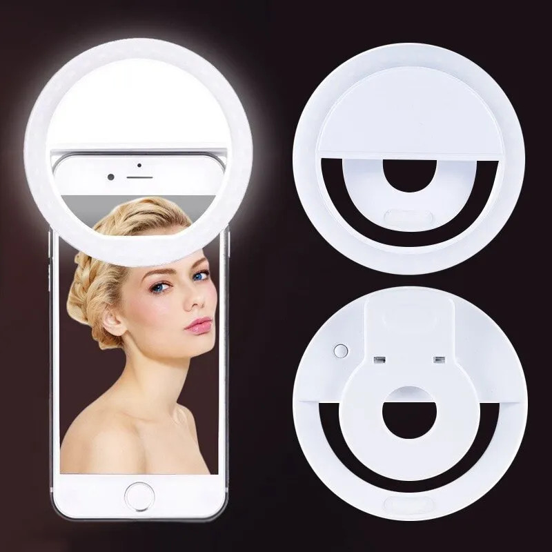 Photography Lighting Stick - USB充電式LEDリングライト,電話クリップ,写真,ビデオ,iPhone, Samsung, Xiaomi用