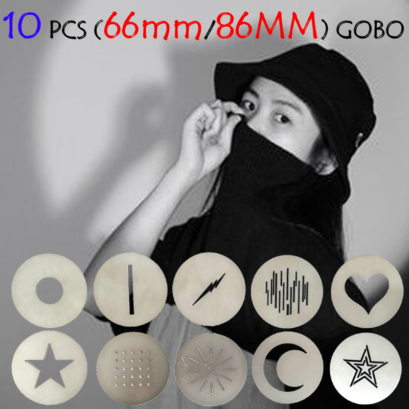 Snoot Flash Modifier - 10 個の 86mm/66mm GOBO B/M サイズ懐中電灯