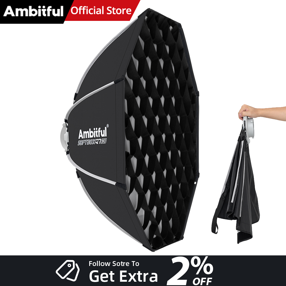 Photography Lighting Grid - AMBITFUL Q7II 55/65/90cm ボーエンズマウント オクタゴナルソフトボックス グリッド