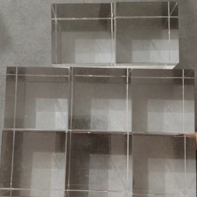 Lighting Glass Photography - 2個入り K9ガラスキューブプリズム 直角六面体 6面研磨済み クリエイティブな写真撮影用小道具 アート照明効果用