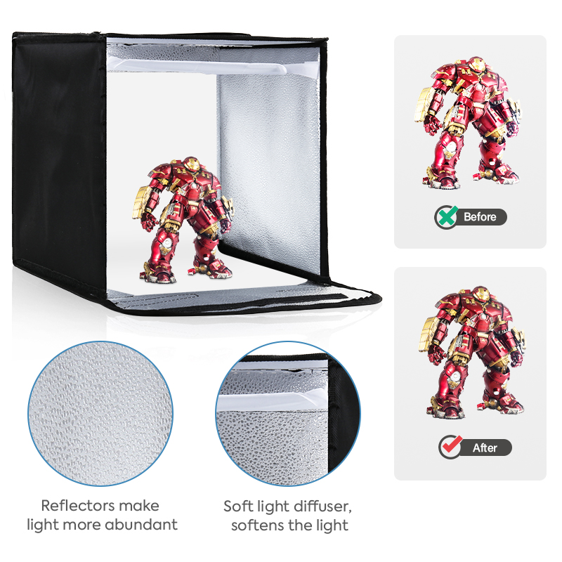 写真スタジオ用の調整可能なライトボックス,12x12,高品質 - Photography Lighting Tent のレビューと価格
