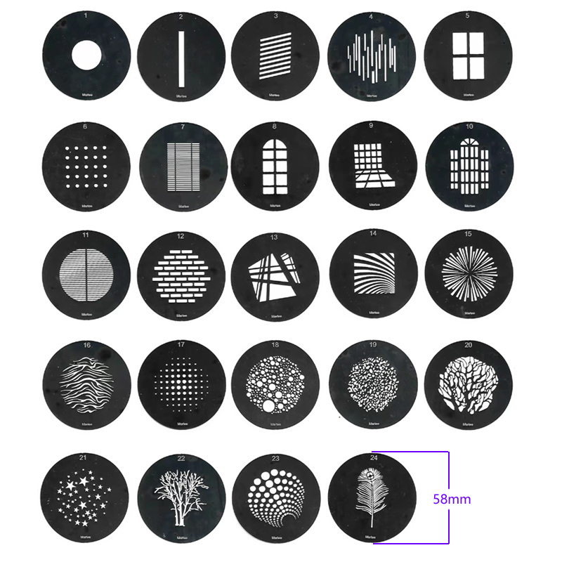 24種類のDIY光学スヌート背景形状効果投影フィルムグラフィ - Snoot Flash Modifier のレビューと価格