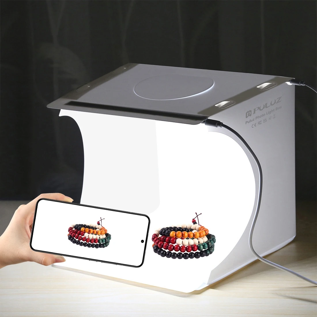 PULUZ 20 センチメートルミニ 2 LED パネル折り - Photography Lighting Tent のレビューと価格