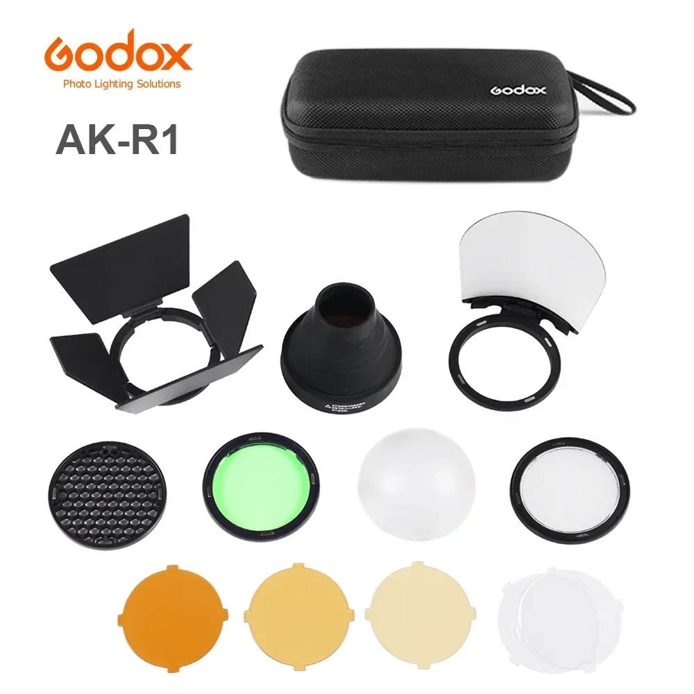 Godox AK-R1 丸型ヘッドフラッシュアクセサリーキッ - Snoot Flash Modifier のレビューと価格