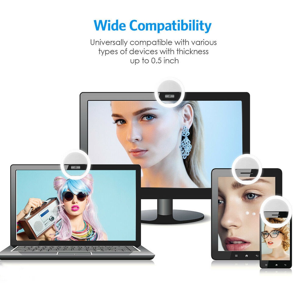 USB充電式LEDリングライト,電話クリップ,写真,ビデオ, - Photography Lighting Stick のレビューと価格