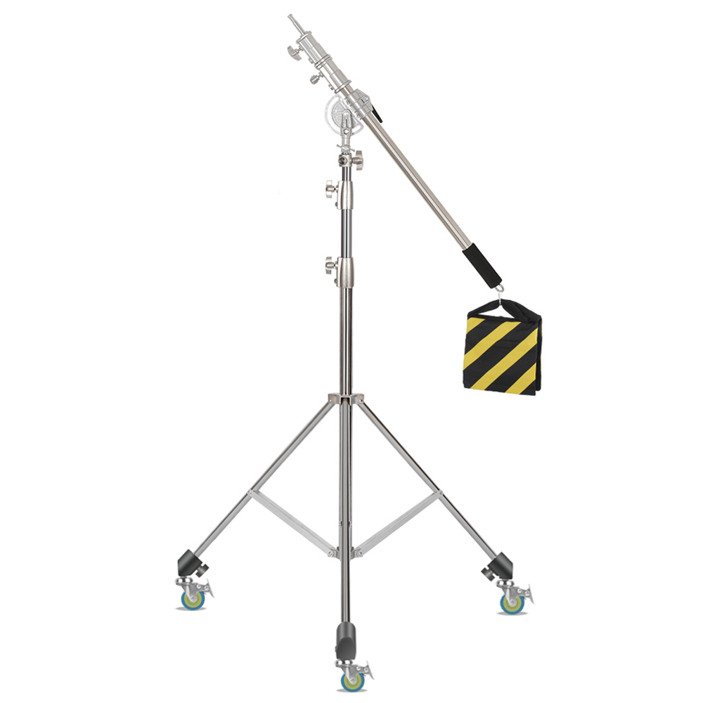 Sh-ステンレス鋼ライトスタンド、LEDライト用三脚サポート - Boom Arm Stand のレビューと価格