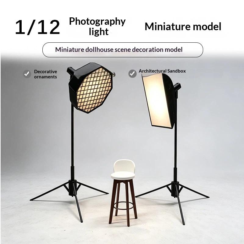 1/12スケールミニチュア写真撮影用小道具キット、ソフトボッ - Photography Lighting Diy のレビューと価格