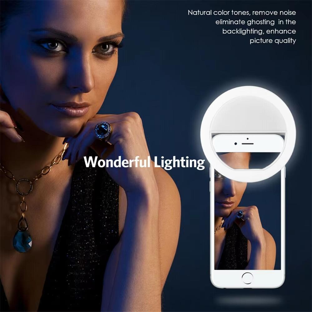 クリップ式自撮りリングライト 充電式USB充電 3段階の明る - Photography Lighting Stick のレビューと価格