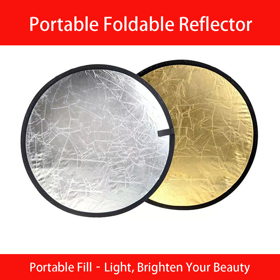30cm、60cm 丸型両面シルバーホワイトリフレクター 折 - Photography Lighting Bag のレビューと価格