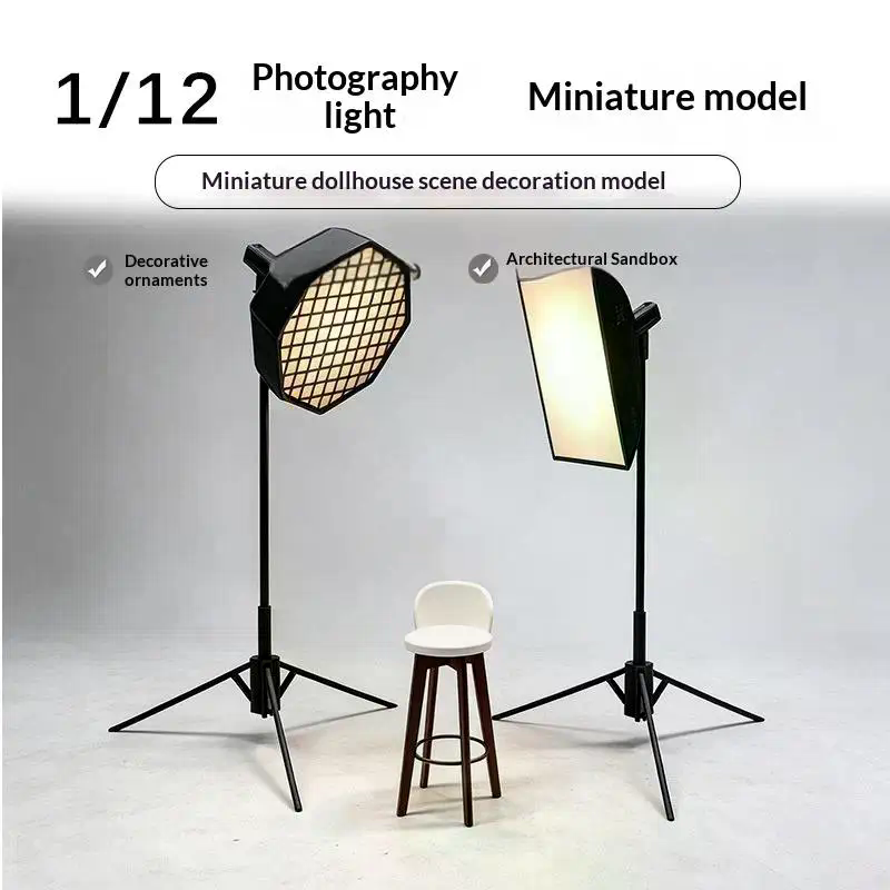 /Cna/1/12 ドールハウスミニスタジオライトセット、ソ - Photography Lighting Diy のレビューと価格