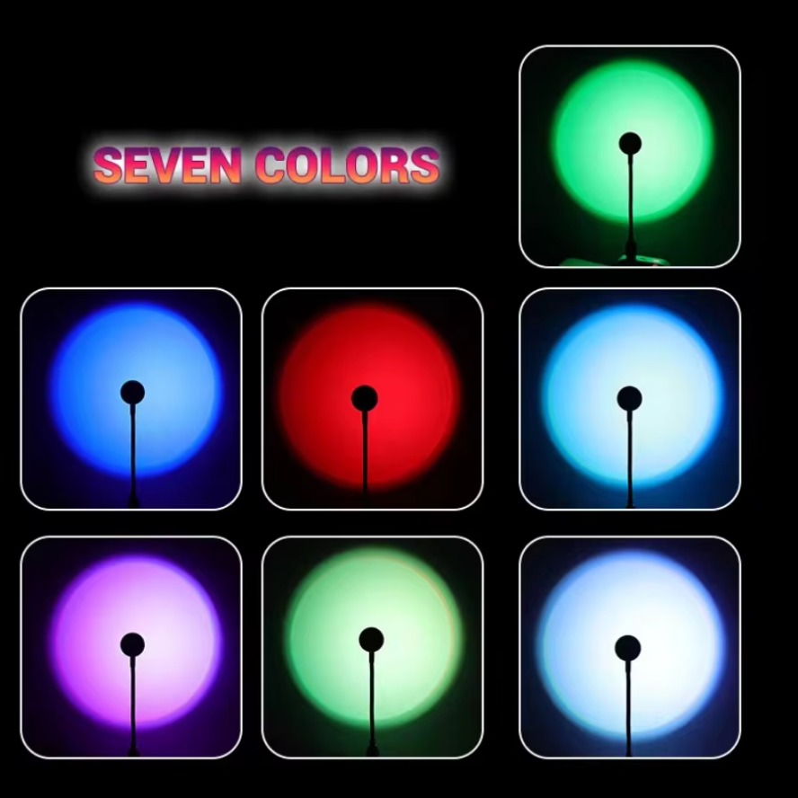 ポータブルLEDサンセットランプ,USB,ムード照明,プロジ - Photography Lighting Diy のレビューと価格