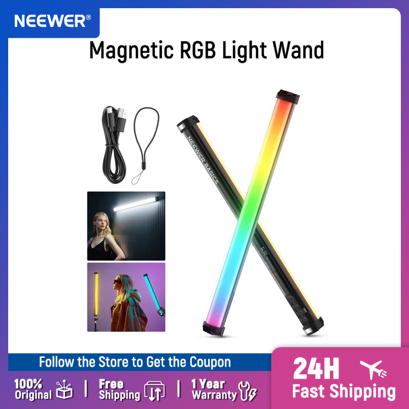 NEEWER ベーシック 21インチ 磁気RGBライトワンド - Photography Lighting Grid のレビューと価格