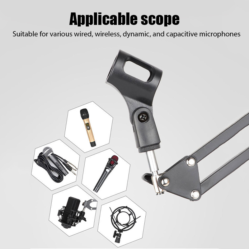 プロフェッショナル柔軟なデスクトップマイク吊り下げ調整可能な - Boom Arm Stand のレビューと価格