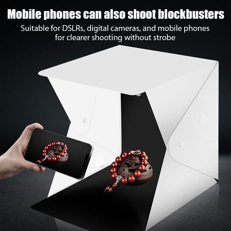 折りたたみ式ライトボックス ポータブル写真撮影用LEDフォト - Photography Lighting Tent のレビューと価格