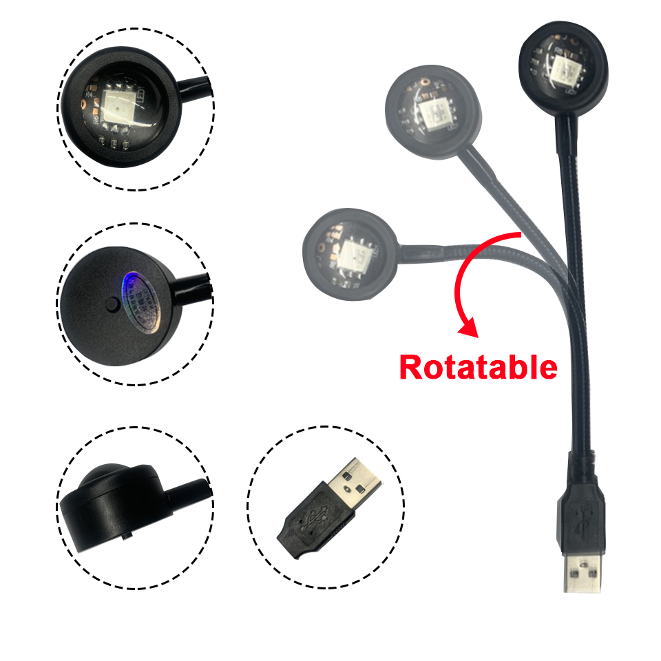 ミニ LED サンセットランプ USB プロジェクター夜の光 - Photography Lighting Diy のレビューと価格
