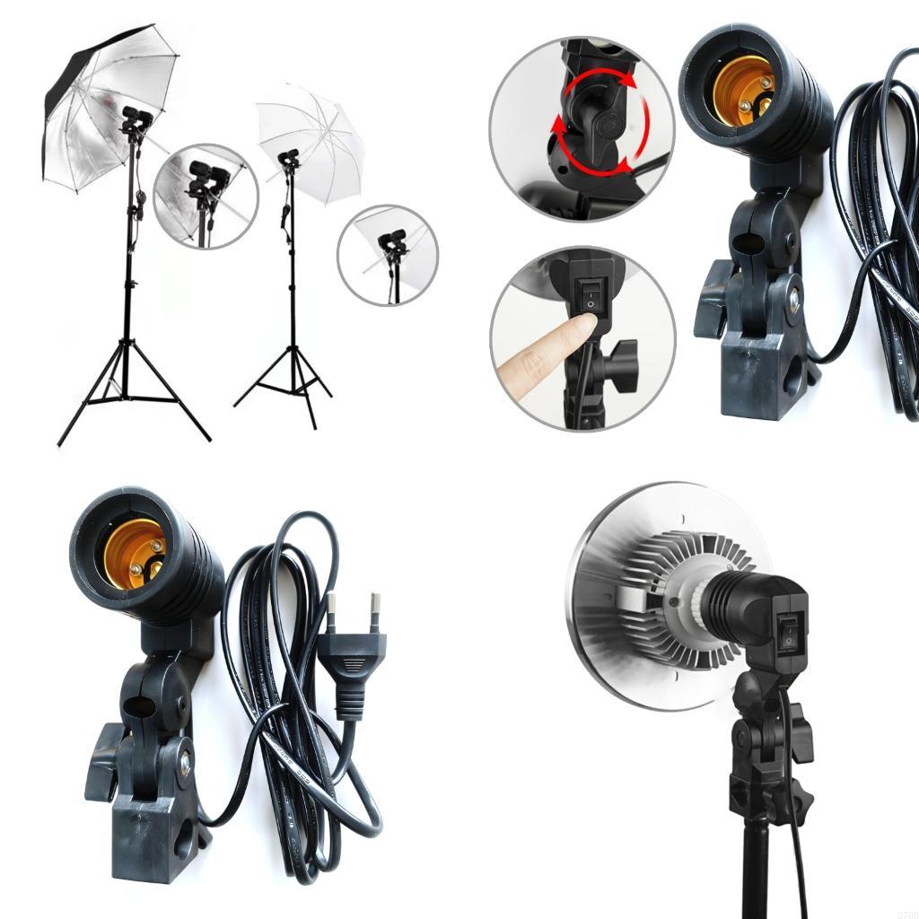 E27 ライトスタンド傘リフレクターサポート装備フォトスタジ - Photography Lighting Umbrella のレビューと価格
