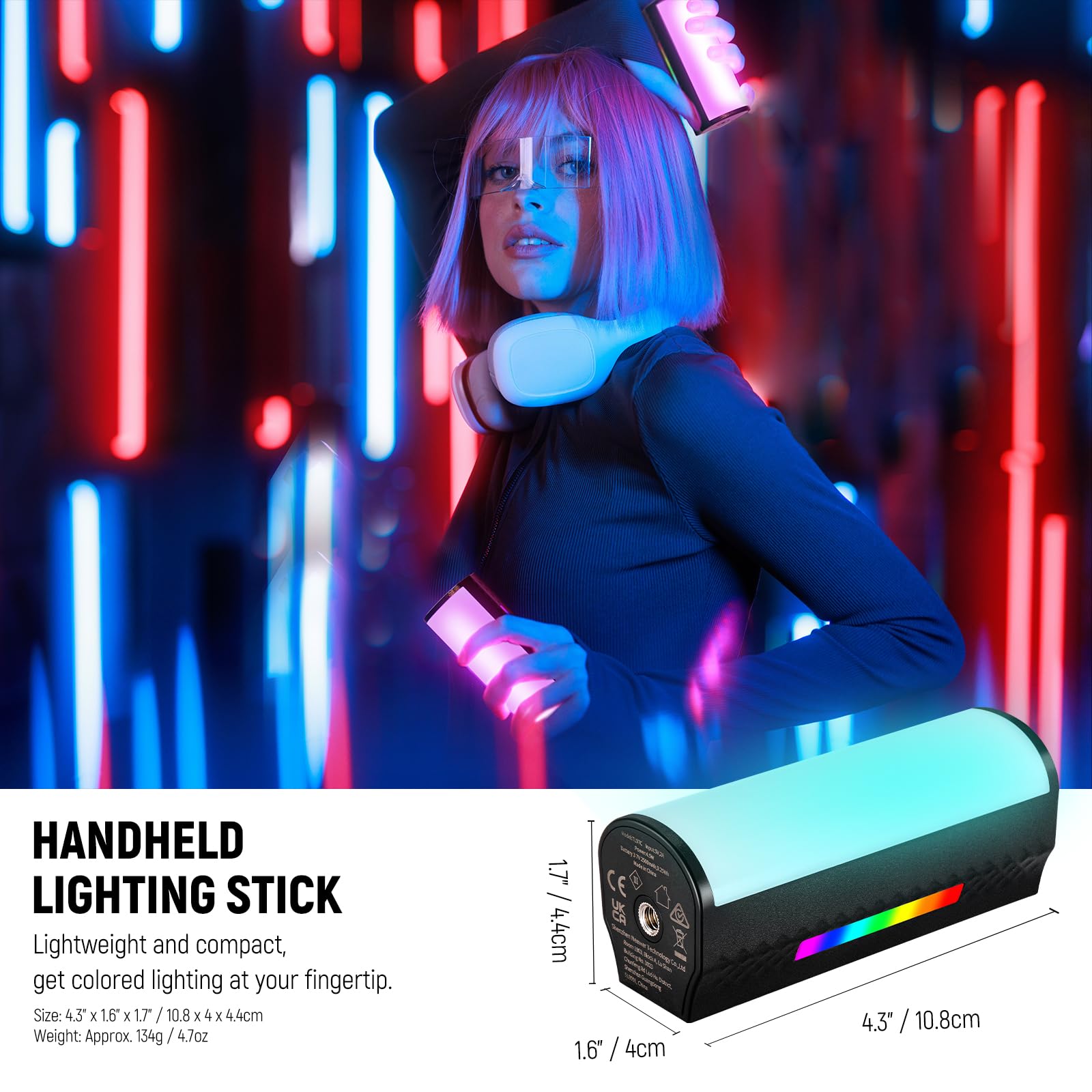 NEEWER マグネット式ハンドヘルドライトワンド [2個パ - Photography Lighting Stick のレビューと価格