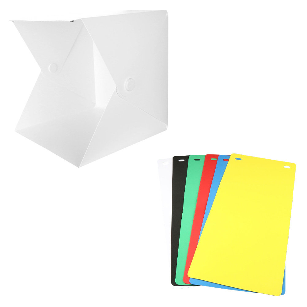 1セットの高級折りたたみ式ミニ写真スタジオテント。均一なLE - Photography Lighting Tent のレビューと価格