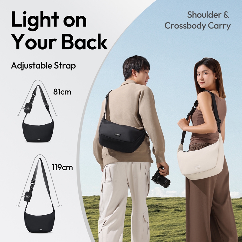 Ulanzi HMN1 ルナ スリングバッグ ホワイト/ブラ - Photography Lighting Bag のレビューと価格