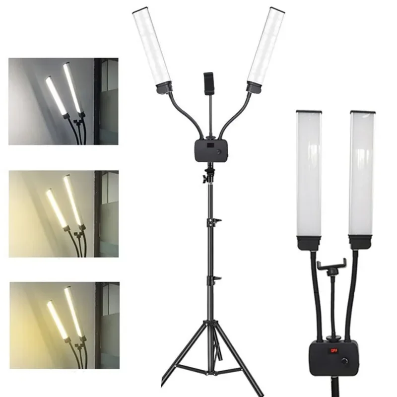 LEDダブルアームチューブ撮影ライト静物撮影ライト22インチ - Photography Still Life Lighting のレビューと価格