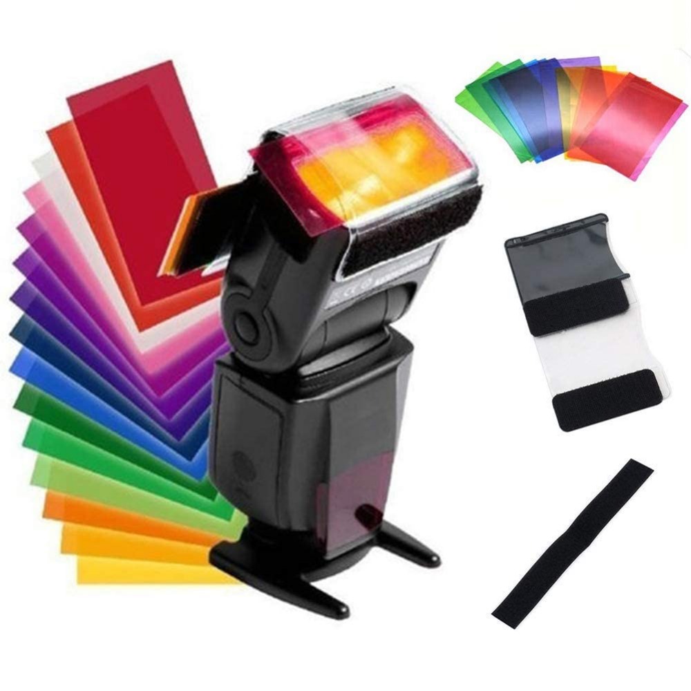 12色カメラフラッシュジェル照明フィルターキット、ユニバーサ - Photography Lighting Diy のレビューと価格