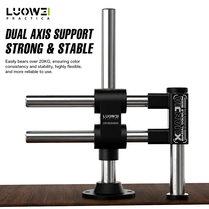 LUOWEI LW-GK04 デュアル軸ダブルブーム顕微鏡ス - Boom Arm Stand のレビューと価格