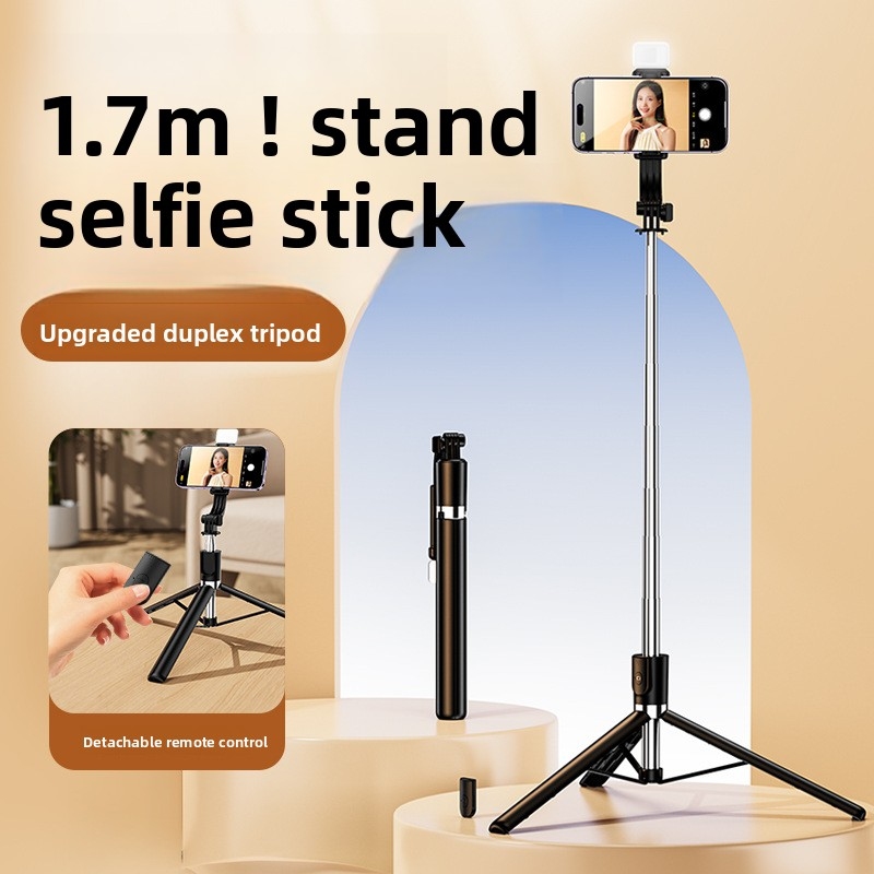 1M伸縮式自撮り棒三脚 Bluetoothリモコン付き LE - Photography Lighting Stick のレビューと価格