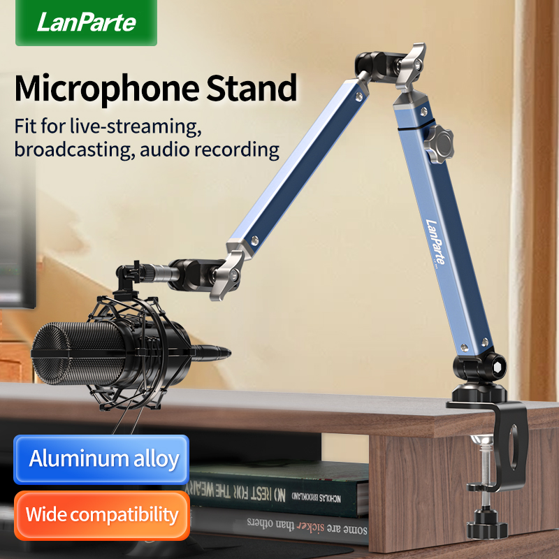 アルミニウム合金製マイクスタンド デスクトップクランプ 36 - Boom Arm Stand のレビューと価格