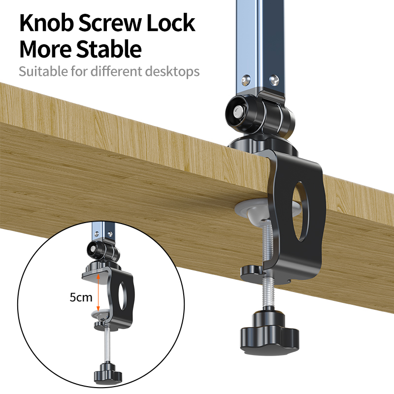 アルミニウム合金製マイクスタンド デスクトップクランプ 36 - Boom Arm Stand のレビューと価格