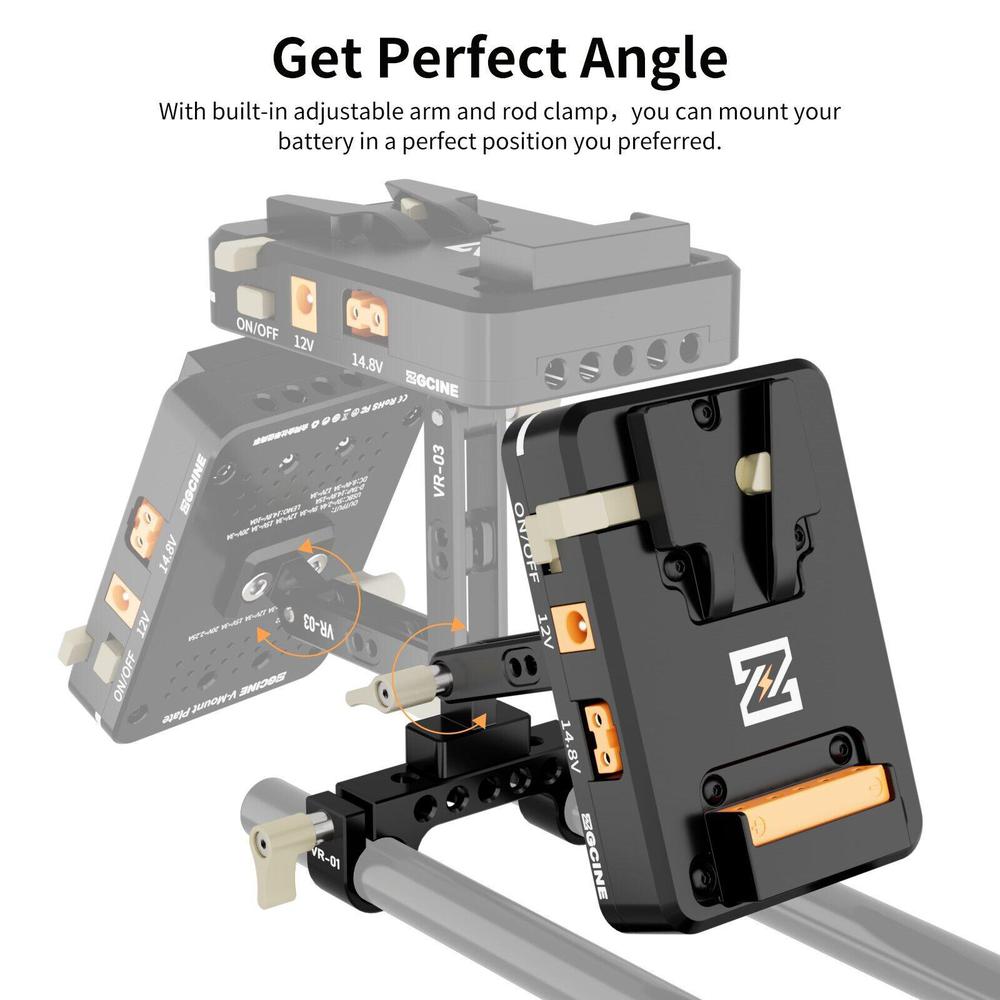 ZGCINE VM-VP2 Vマウントバッテリープレート 調 - V Mount Battery のレビューと価格