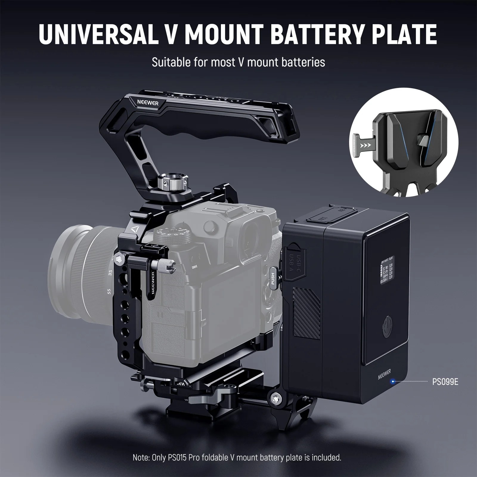NEEWER PS015 Pro 折りたたみ式 V マウント - V Mount Battery のレビューと価格